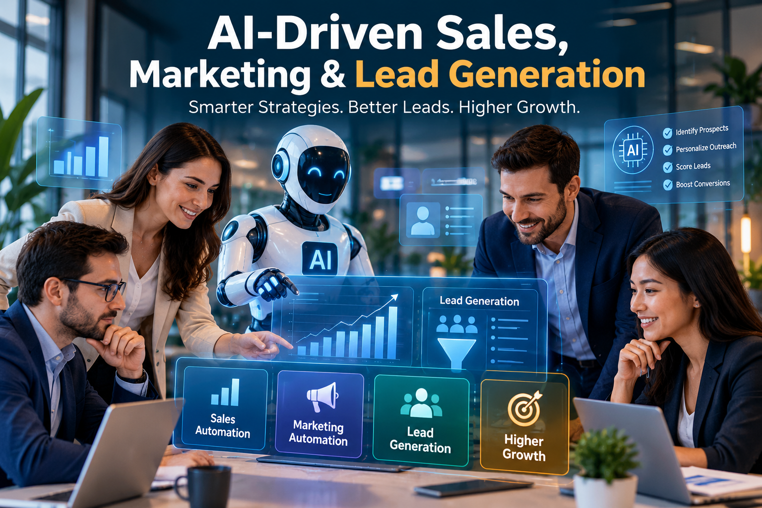 AI Sales Marketing and Lead Generation 2026 dashboard